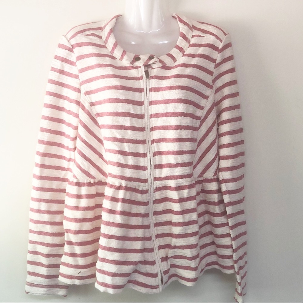 Free People peplum zip up jacket FF101